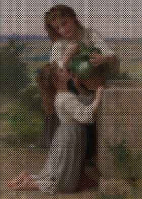 À La Fontaine (At The Fountain) – William Bouguereau 