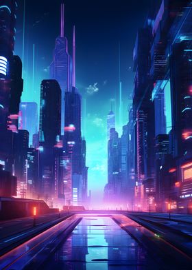 Neon Cityscape