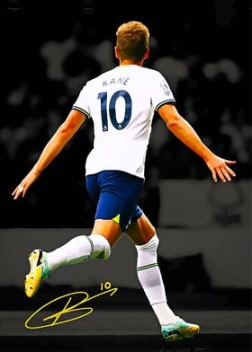 Harry Kane National Soccer Art