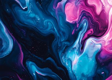 Abstract Swirling Colors