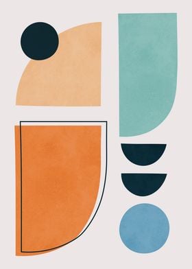 Abstract Geometric Art Print