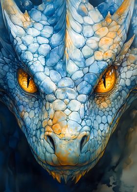 Blue Fantasy Dragon