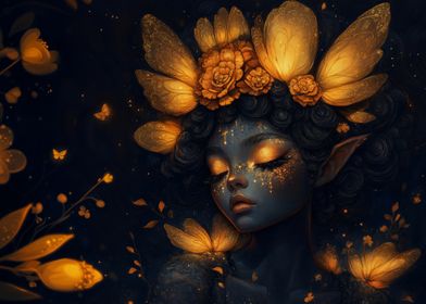 Golden Butterfly Fairy