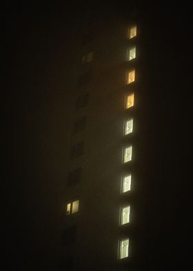 Luminous Windows in Fog