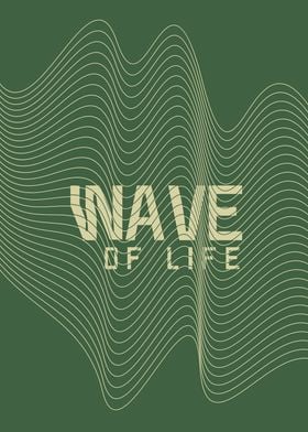 Wave of Life Abstract Art