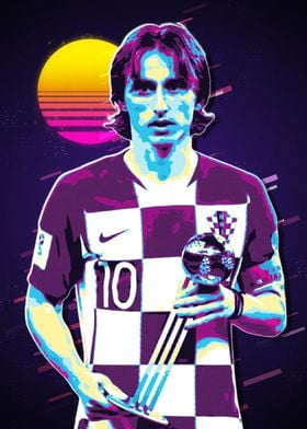 Luka Modric Retro Art