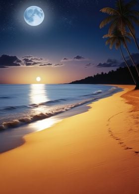 Tropical Sunset Beach