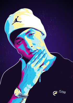 Eminem 80s Retro Art