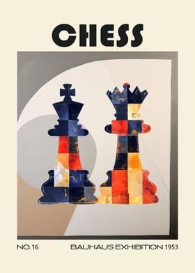 Chess Bauhaus Mid Century