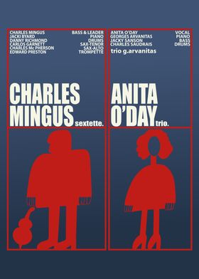 Charles Mingus & Anita O'Day Poster