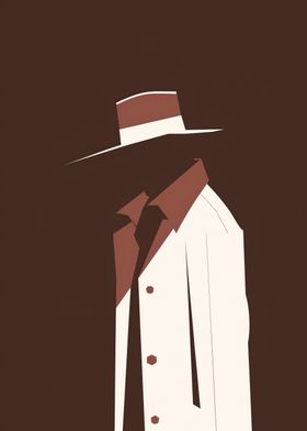 Silhouette in Fedora