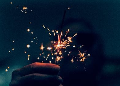 Sparkler in Hand