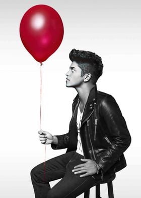 Bruno Mars with Balloon