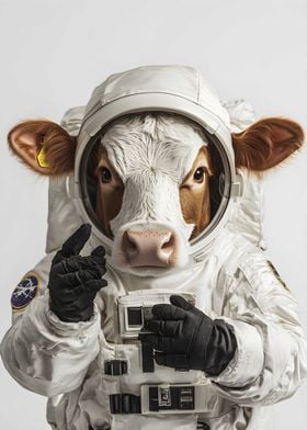 Cow in an astronaut