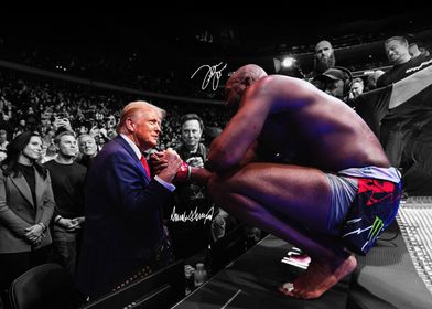 Donald Trump and Jon Jones