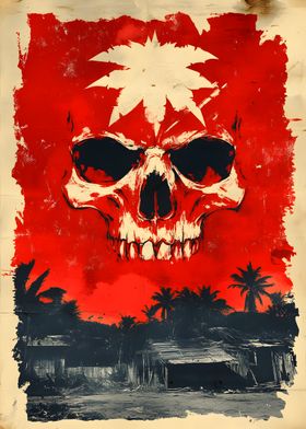 Skull and Palm Trees