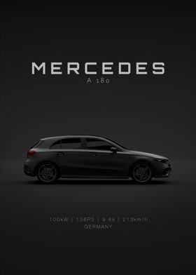 Mercedes-Benz A-Class A180 2021 - Black - Specs