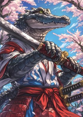 Crocodile Samurai Animal