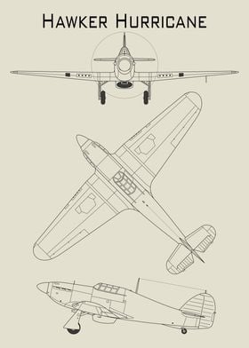 Hawker Hurricane Blueprint