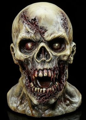 Zombie Skull Bust