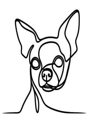 Chihuahua Line Art