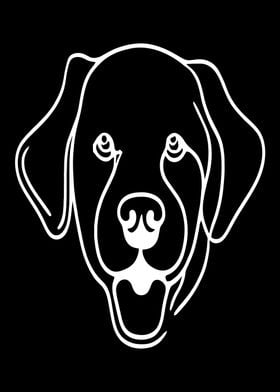 Labrador Retriever Line Art