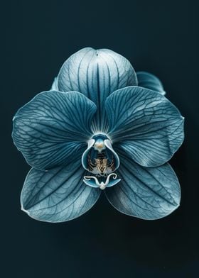 Blue Orchid Close-Up