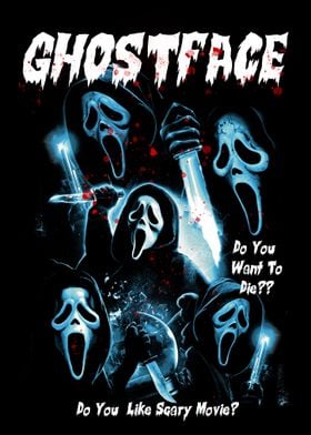 Ghostface Scream Movie Art