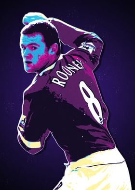 Wayne Rooney Pop Art