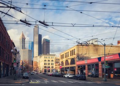 Seattle Cityscape with Skyscrapers