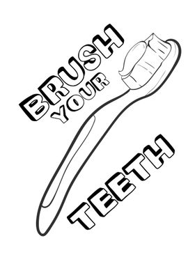 Brush Your Teeth Illustration