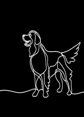 Dog Line Art