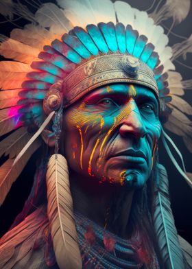 Native American Chief Portrait