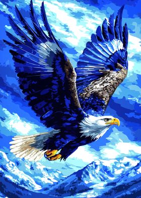 Blue Eagle Soaring