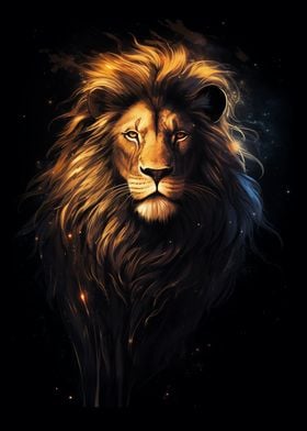 Majestic Lion Portrait