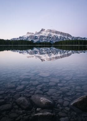 Mountain Reflection in Still Water