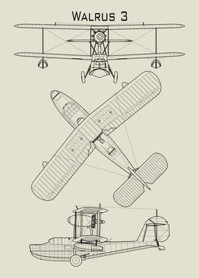 Walrus 3 Airplane Blueprint