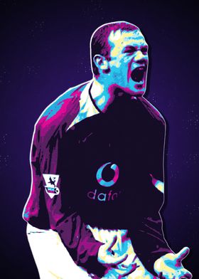 Rooney Football Art