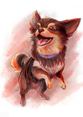 Happy Chihuahua Painting