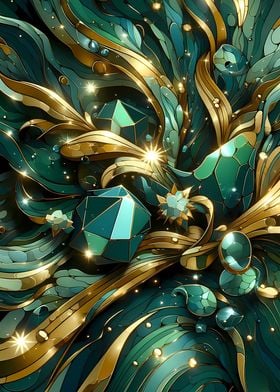 Golden Emerald Mirage