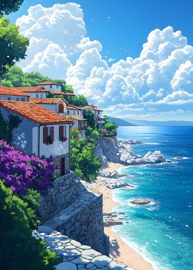 Mediterranean Coastal Village