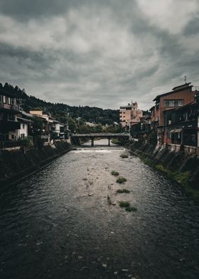 Japanese River Town