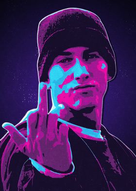 Eminem 80s Retro Art