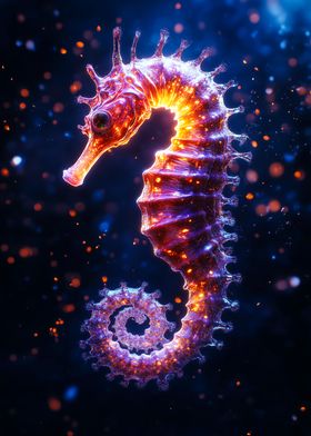 Glowing Seahorse