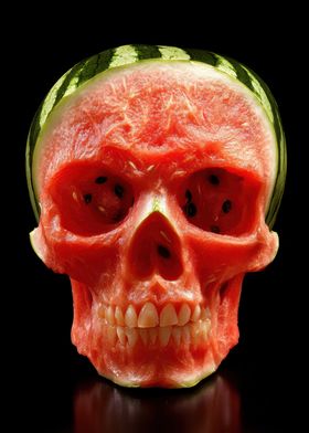 Watermelon Skull