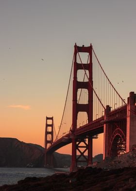 Golden Gate Bridge Sunset