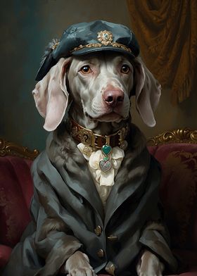 Aristocratic Hound: Elegance in Fur and Jewels