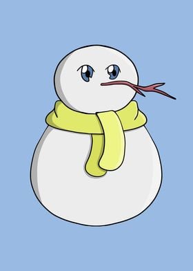 Cute Snowman Illustration