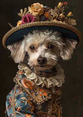 Royal dog portrait