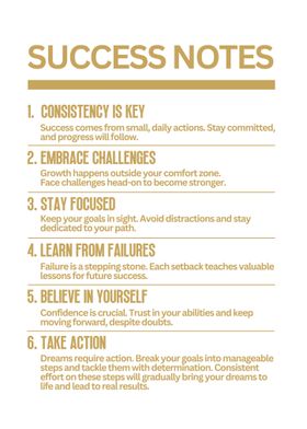 Success Notes